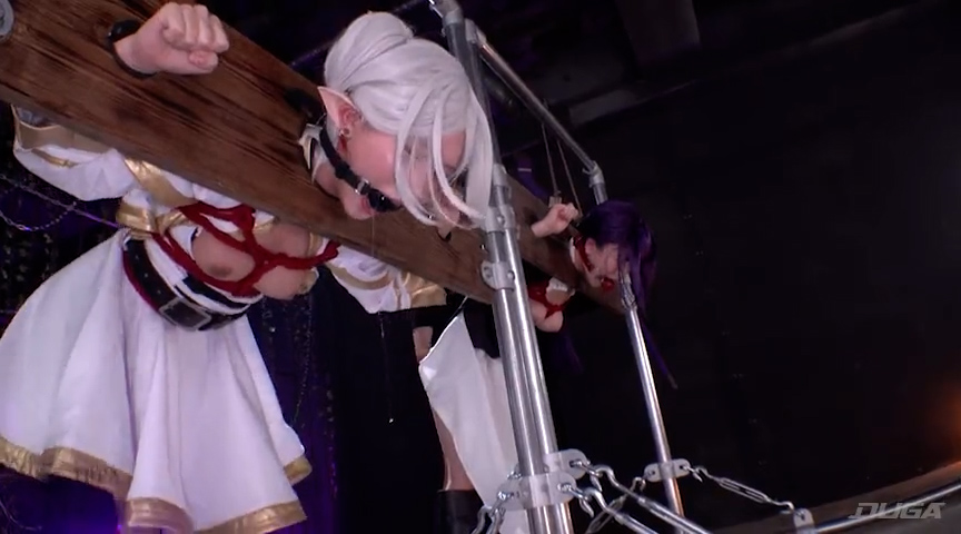 美少女魔導師フ●ーレン＆フェ●ン×Wギ●チン中出し集●●●×大量ザーメンぶっかけ かな＆こなつ 034