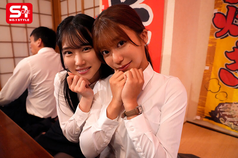 新入社員の打ち上げ後…酔って同期女子2人が目の前でキス 興奮した僕も一緒にベロキス3Pしまくった思い出 川越にこ 安達夕莉 002
