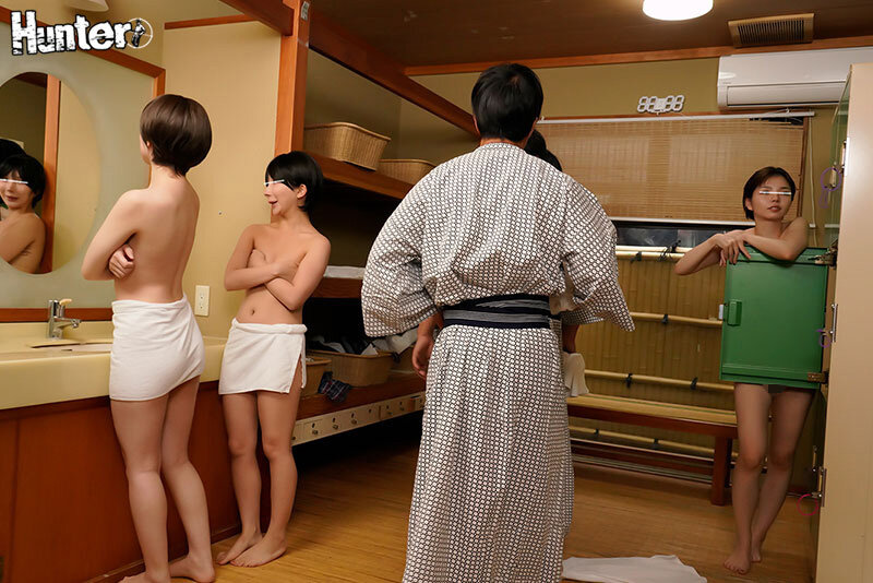 つるペタ女子が男湯腰巻タオル1枚チャレンジ！バレたら即アウト！？温泉旅館で度胸試し！スリルを楽しむ女の子たち…。果たしてバレたらどうなってしまうのか！？ 011